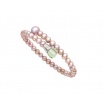 Mimì Lollipop bracelet purple pearls with prasiolite and tsavorite
