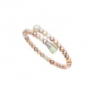 Mimì Lollipop bracelet multicolor pearls with prasiolite and orange sapphire