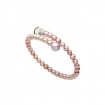 Mimì Lollipop bracelet purple pearls with prasiolite and tsavorite
