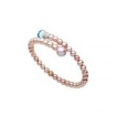Mimì Lollipop purple pearls bracelet with blue topaz and blue sapphire