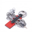 Piquadro Splash Schlüsselanhänger schwarz / rot - PC4569SPL / NR