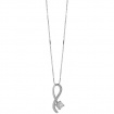 Bliss woman necklace Pansiero collection in gold and diamonds infinite model