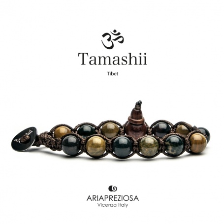 Tamashii Ocean Stone Armband braune grüne Tarnung