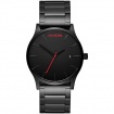 Watch MVMT Classic Black Link utra thin black red hands