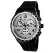Swatch orologio Nocloud grigio nero crono silicone - SUSB103