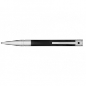 Dupont ballpoint pen D- Initial Black Matt.and silver - 265207