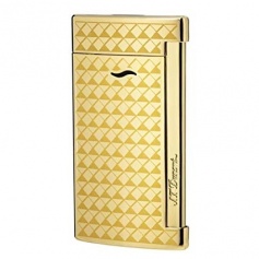 Dupont lighter Slim7 line color Gold yellow gold plated - 027715