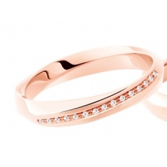 Polello Light Love ring in rose gold and diamonds 3118DR
