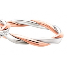 Faith Polello Plot Of Love in rose gold and white gold