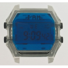 I AM blue and transparent men's digital watch IAM108