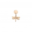 Queriot Ma Liberté earring in pink gold with dragonfly