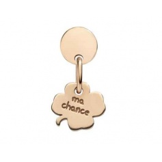Queriot Ma Chance earring in rose gold with four-leaf clover