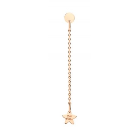 Queriot Mon Etoile pendant earring in gold with star