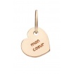 Micro Queriot Mon Coeur pendant in rose gold to heart
