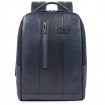 Piquadro Urban Rucksack-PC-Tasche mit blauem Diebstahlschutzkabel