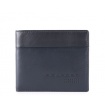 Piquadro Urban men's wallet with blue document holder