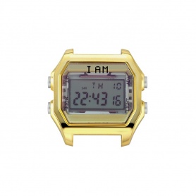 I AM0000 Digitaluhr für Damen aus Gelb- und Goldstahl