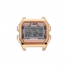 I AM women's pink and rose gold IAM003 digital watch