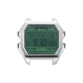 I AM men's green watch with IAM 104 bottle and stainless steel