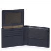 Piquadro Urban men's wallet with blue document holder