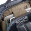 Piquadro Urban Rucksack-PC-Tasche mit blauem Diebstahlschutzkabel