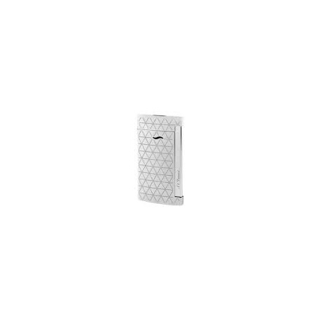 Dupont lighter Slim7 line silver silver color with diamonds - 027716