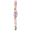 Damen-Swatch-Uhr Summer Leaves pink GP702