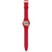 Swatch Unisex-Uhr Rot Weiß Rot Klein - GR178