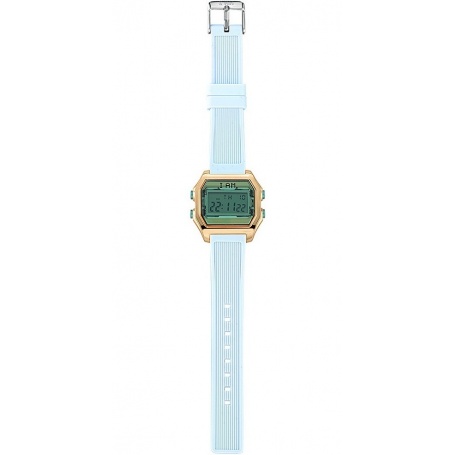 I AM women's digital watch light blue - IAM001202