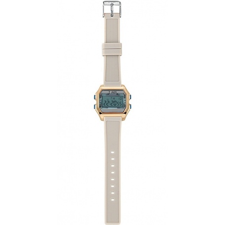 I AM women's digital watch light blue / gray - IAM002204