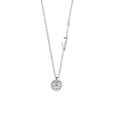 Salvini Poesia necklace with central diamond and contour - 20068984