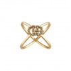 Yellow gold Gucci Running ring with diamonds - YBC582548001