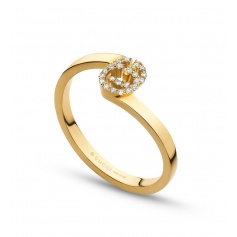 Gucci GG Running Ring aus Gelbgold und Diamanten - YBC457127002