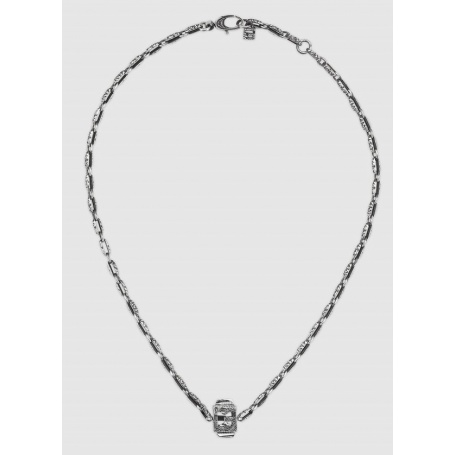 Gucci Halskette mit G Quadro Würfel in Silber - YBB550926001
