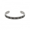 Silver Gucci rigid bracelet with Double G - YBA551903001