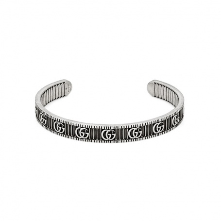 Bracciale Gucci rigido con Doppia G in argento - YBA551903001