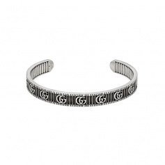 Silbernes Gucci-Armband mit Doppel-G - YBA551903001
