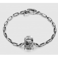 Gucci bracelet with G Quadro cube in silver - YBA550888001