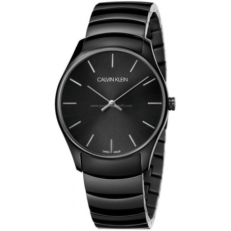 Calvin Klein Classic schwarz eloxiert Uhr - K4D21441