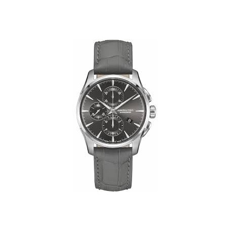 Hamilton Jastmaster chronograph automatic leather watch - H32586881