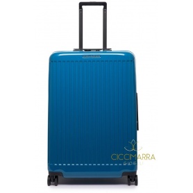 Trolley Piquadro medio quattro ruote rigido blu Seeker BV4427SK70/BLU