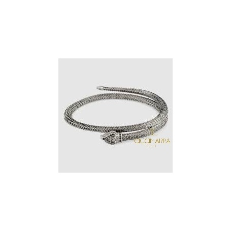 Gucci Garden silver snake bracelet