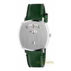 Gucci Grip Herrenuhr grünes Leder - YA157412