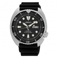 Seiko Prospex watch automatic black silicone SRP777K1