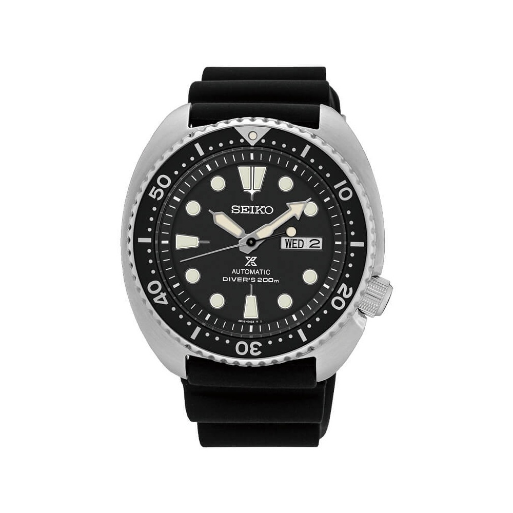 Seiko Prospex watch automatic black silicone SRP777K1