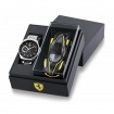 Scuderia Ferrari Speedmetal Uhr mit Stahlchronograph und Spielzeugauto