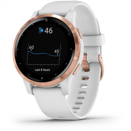 Garmin Vivoactive 4S Smartwatch watch white and gold