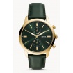 Townsman Fossil chronograph green leather - FS5599
