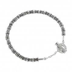 Colli Ellius silver bracelet with T-Bar - 8000100007215 (C)
