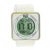 D&G digital white silicone watch - DW0783